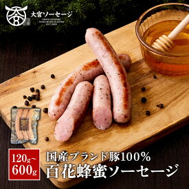 【送料無料】【国産豚100%使用】自家製 百花蜂蜜使用 ソーセージ 120g/360g/600g 燻製 あらびき 粗挽き ウインナー セット 惣菜 おかず おつまみ 冷凍食品 お弁当用 BBQ バーベキュー キャンプ グリル アウトドア飯 ギフト プレゼント 内祝い お中元 お歳暮 香典返し