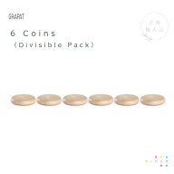 グラパット　6コイン　白木（6 Coins）スペイン【選べるラッピング無料】木のおもちゃ　正規輸入品　グリ…