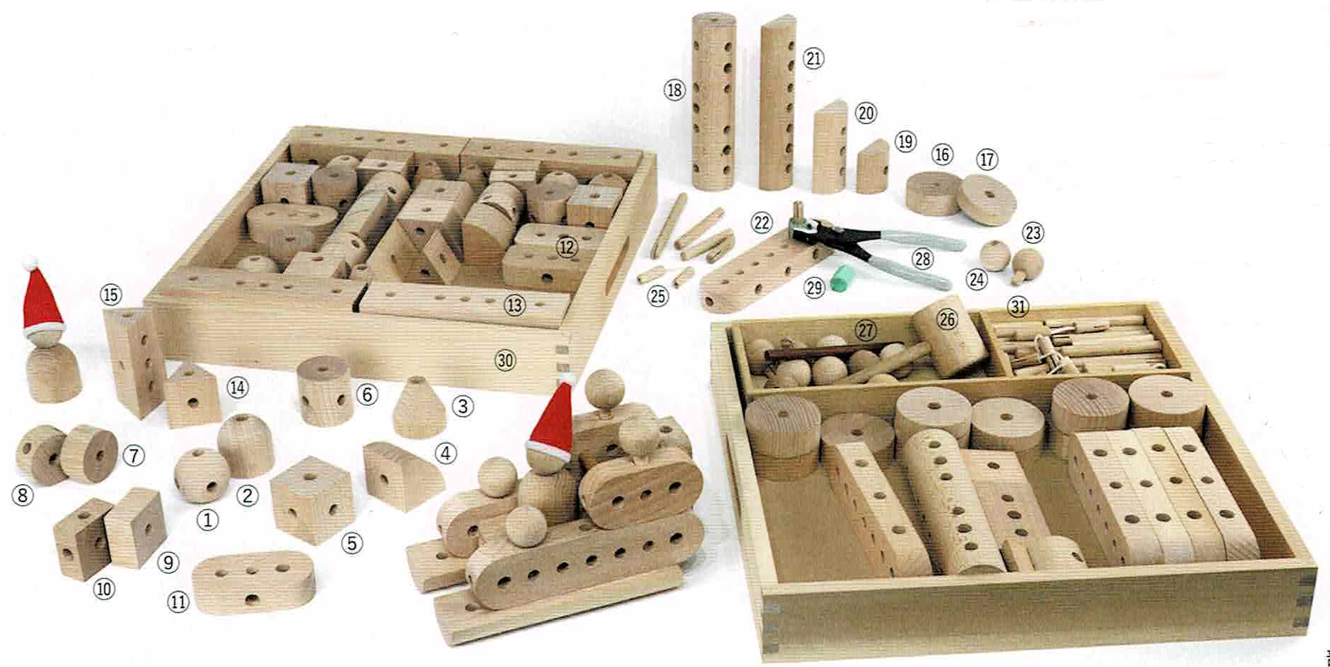 童具館 和久洋三 くむくむ 積み木 知育玩具 木のおもちゃ Waku-