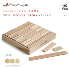 【数量限定・2026年6月以降入荷予定】WAKU-BLOCK45 G100 A（2・4・8）【2025年クリスマス限定セット】【特典付き！】　ワク ブロック　童具館