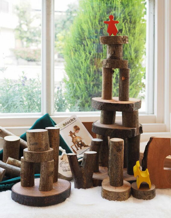 デコア社 ツリーブロックス 美品 マジックウッド社 ツリーブロックス 積み木 36ピース デコア 楽天 【正規輸入品】ツリーブロックス　積み木　マジックウッド社（ポーランド）