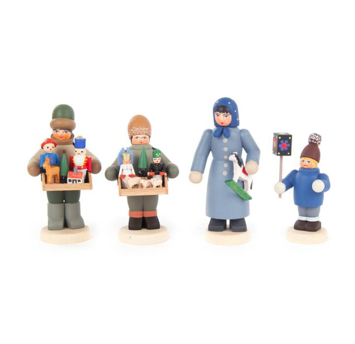 楽天市場】ライヒセンリング 母親と子どもと2人の街角のおもちゃ売り  