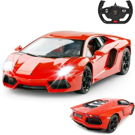 ラジコンカー 1/14 ランボルギーニ アヴェンタドール LP700-4朱色　(2039000321141Orange) 　　 車 スーパーカー スポーツカー イタリア 車 おもちゃ 3歳 4歳 5歳 6歳 男の子 プレゼント