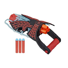 F3734 マーベル 「スパイダーマン：アクロス・ザ・スパイダーバース」 マイルズ・モラレス トライショット ブラスター NERF 搭載おもちゃ ダーツ 3本 対象年齢5歳以上