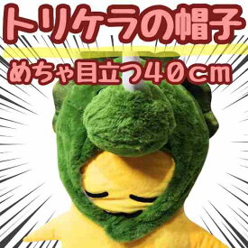 【翌日発送】帽子 トリケラトプス　ぬいぐるみ コスプレ 被り物 60cm 子供大応対応 コスチューム ぼうし お祝い ハロウィン プレゼント袋付【現品写真有】