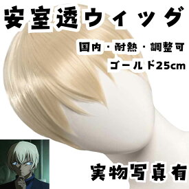 安室透 ウィッグ 名探偵コナン金 国内 耐熱 調整可 25cm【残3】