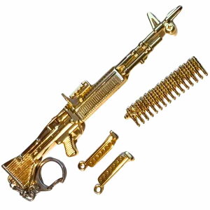 AK47�@�L�[�z���_�[�@�@�֏e�@�S�[���h�@�������@����10cm�@�y�c3�z