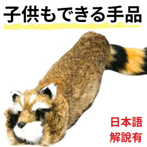 ラクーン 手品 マジック アクションアニマル かわいい 爆笑 ラッキー君 狸 スプリングペット マギー 奇術 かわいい 動物 アライグマ ぬいぐるみ50cm【日本語説明有】