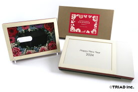 2024 Flower Frame 公式 OMOSHIROICALENDAR カレンダー フォトフレーム 飾り物 インテリア プレゼント ギフト