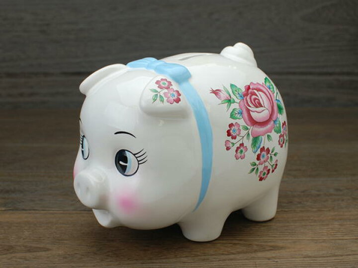 楽天市場】ぶた 貯金箱 大 / 置物 豚 ブタ 貯金箱 陶器 箱入り ギフト 