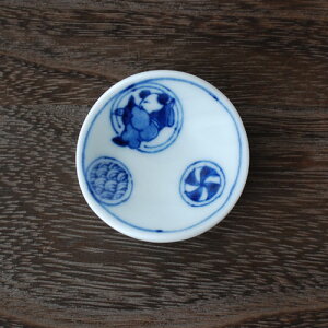 丸紋唐子 丸型箸置き / 藍凛堂 食卓小物 レスト 丸型 唐子 美濃焼 あす楽