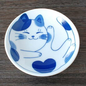 ねこちぐら ミケ 30皿　/ 小皿 猫つぐら うすかる 軽量食器 白磁 ナッピー皿 美濃焼 岐阜県