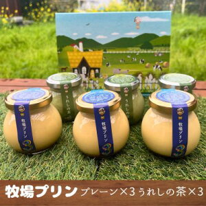 お歳暮 牧場プリン3(3個入り)牧場プリンうれしの茶(3個入り) 無添加、無着色、無香料 低温殺菌 大富牧場フライングカウ 【日付指定は不可】 冬ギフト
