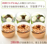 お中元 2026 京都・東山茶寮 宇治茶プリン 2種6個セット（宇治抹茶白玉、栗ときな粉　各3個） 京・和華 …