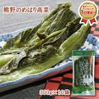 【楽天1位】熊野のめはり高菜300g×10袋 国産 熊野の里