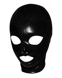 【即納】 ラバー ラテックス フード マスク Latex hood mask ラバースーツ BRIGHT&SHINY （カラー：ブラック）