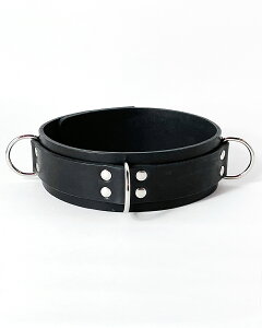 Leather Collar 3D-Rings XL ���U�[ ��v �J���[ �`���[�J�[ D-Rings �ɑ� ��� �S�����
