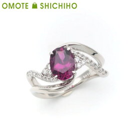 【セール!】 PT900 ロードライト ガーネット ダイヤモンド リング 13号 G:1.54ct D:0.17ct プラチナ #13 指輪 1月誕生石 レディース ジュエリー 美品 仕上済 ソーティング付き84,800円→74,800円に値下げしました！【中古】