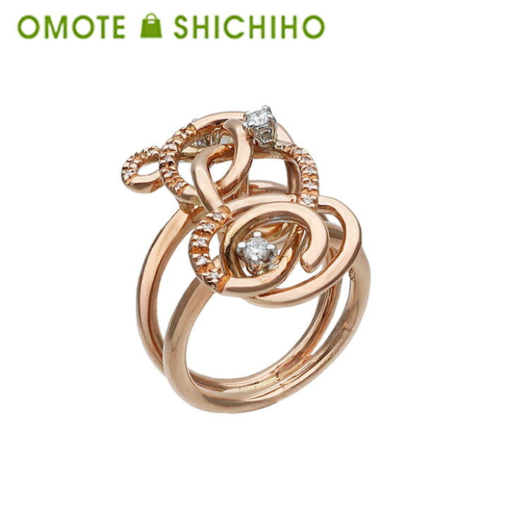 楽天市場】750 ダイヤモンドデザイン リング 指輪 #12 12号 D:0.16ct 