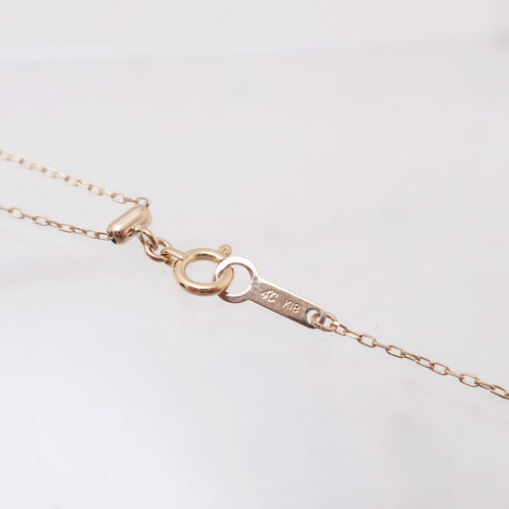 楽天市場】4℃ ヨンドシー ダイヤモンド イニシャル M ネックレス 