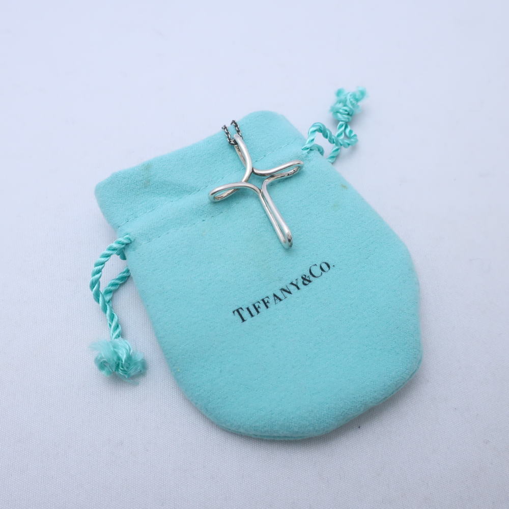 楽天市場】Tiffany & Co. ティファニー オープンクロス ネックレス