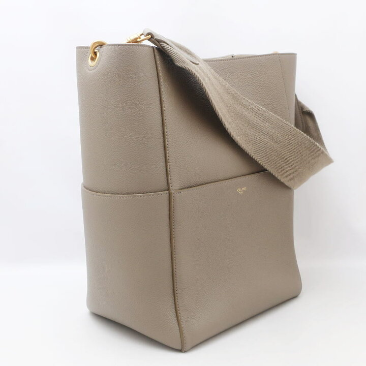 楽天市場】CELINE セリーヌ サングル バケットバッグ ミディアム 