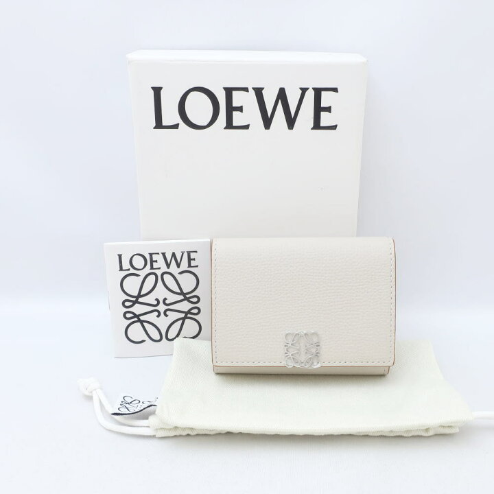 楽天市場】【未使用品】 LOEWE ロエベ アナグラム トライフォールド 