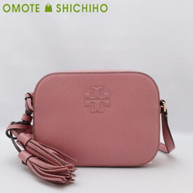 【未使用品】TORY BURCH トリーバーチ テア THEA カメラバッグ ショルダーバッグ ポシェット レザー ピンク ロゴ フリンジ 67287 レディース 美品【中古】