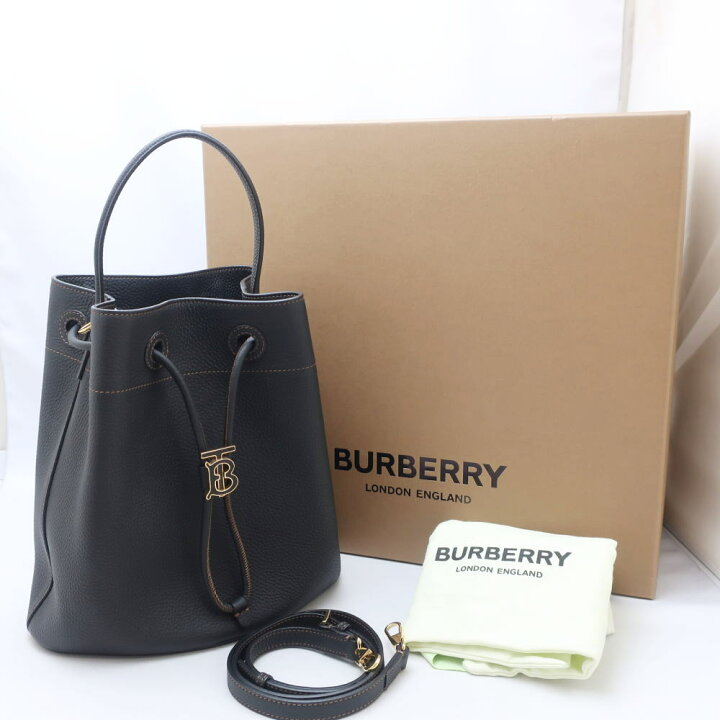楽天市場】【未使用品】BURBERRY バーバリー スモール TB ドロー 