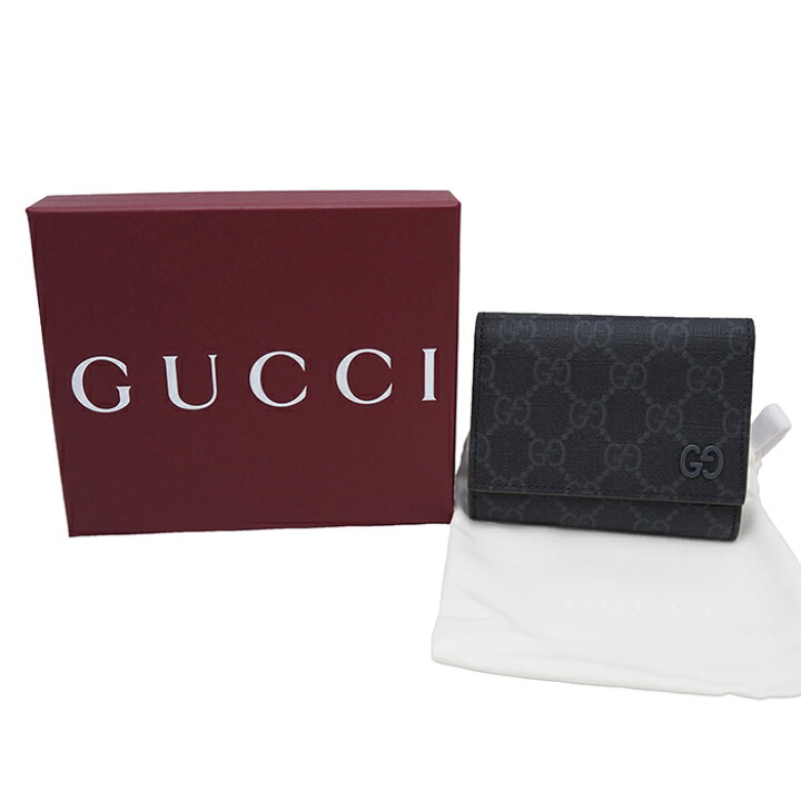 楽天市場】【未使用品】 GUCCI グッチ 三つ折り財布 コンパクト 