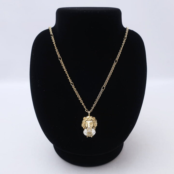 楽天市場】GUCCI グッチ クリスタル ライオンヘッド ネックレス  