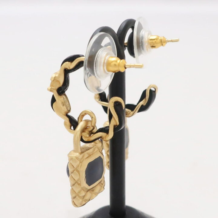 楽天市場】CHANEL シャネル ココマーク カデナ ピアス GP ゴールド 