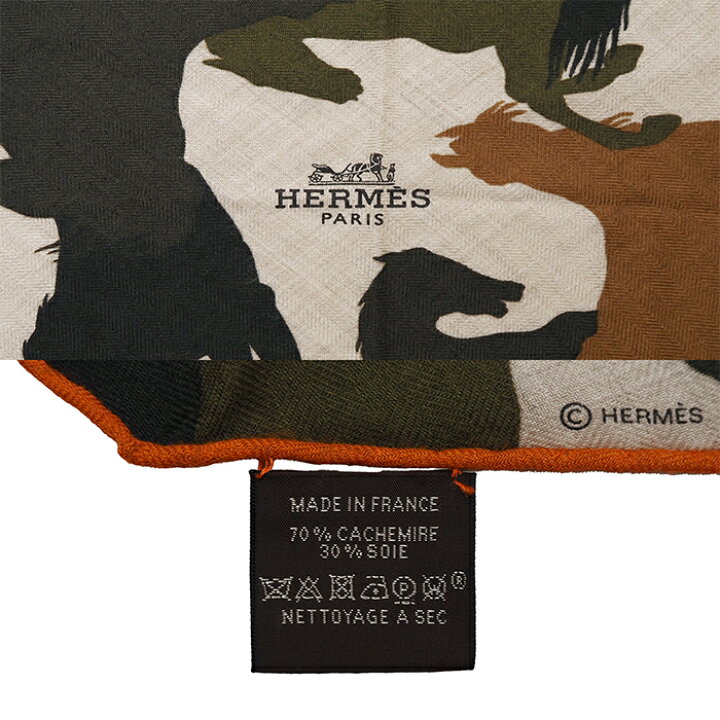 楽天市場】HERMES エルメス ロザンジュ GM カシミヤ シルク 