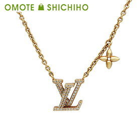 Louis Vuitton ルイヴィトン ネックレス Lv アイコニック ペンダント M00596 モノグラム フラワー アクセサリー ジュエリー レディース 美品【中古】