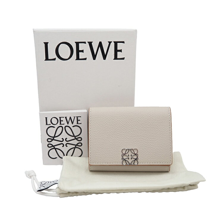 楽天市場】【未使用品】 LOEWE ロエベ アナグラム トライフォールド 