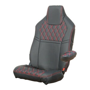 メーカー直送 ジェットイノウエ シートカバーCOMBI 標準シート用 日野’17プロフィア/’17レンジャー用 ブラック/赤糸 595343 ※代引・返品不可