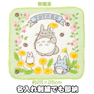 10月30日(木)★到着可能★ となりのトトロ ミニタオル 春爛漫 息子 娘 子供 孫 乳幼児 姉妹 兄弟 グッズ 可愛い 人気 流行 名入れ 名前 刺繍ギフト 大人 女性 彼女 友達 ハンドタオル カラフル