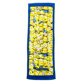 4月27日(土)到着可能★ MINION ミニオン 40×110cm ギャザーライン 綿100% 夏用 名入れ 刺繍 名前入り 出産祝い バスタオル 子供用 女の子 ジュニア用 赤ちゃん キャラクター コットンタオル ラッピング ギフトセット 端午の節句 プレゼント 専門 あす楽対応