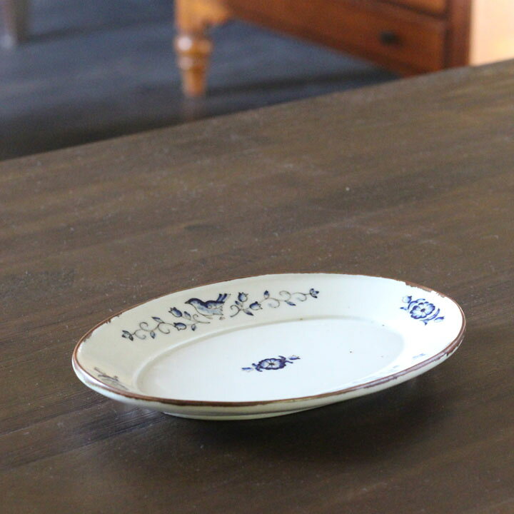 楽天市場】光萌窯 中西申幸 鳥遊戯画オーバル皿【32】│チュン 鳥 楕円 