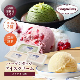 ハーゲンダッツ 業務用 2リットル よりどり 3個セット 送料無料 ｜ アイス 業務用 大容量 選べる 3個 高級 バニラ ストロベリー グリーンティー 抹茶 キャラメル ハーゲン ダッツ パフェ クレープ フロート レストラン カフェ 喫茶店 飲食店