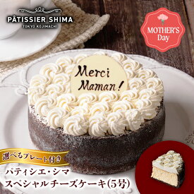 【選べるメッセージプレート】 チーズケーキ 誕生日 パティシエ・シマ スペシャル チーズケーキ 5号 | 母の日 母の日ギフト 予約 パティスリー ケーキ 高級 バースデーケーキ 誕生日ケーキ プレゼント ホールケーキ ギフト クリームチーズ 島田シェフ 記念日 送料無料