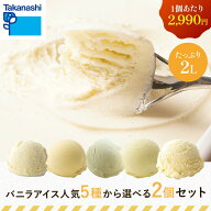 タカナシ バニラアイス人気5種から選べる2個セット│タカナシ アイスクリーム アイス 業務用 大容量 2個 …