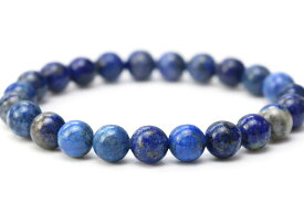 ラピスラズリ／ストレッチブレスレット／6mm玉／長さ: 18.5センチ