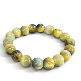 タイガーアイ／ストレッチブレスレット／10mm玉／長さ: 19cm／成功と金運