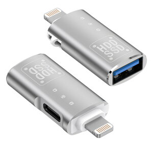 y}\聣50~OFFzUSB-C & USB 3.0 to LightningϊA_v^ CgjOϊA_v^ ^CvCCzϊ ϊA_v^[ ^CvCCz iPhonef[^ڍsUSB }[d PD/QC Cz Type-C