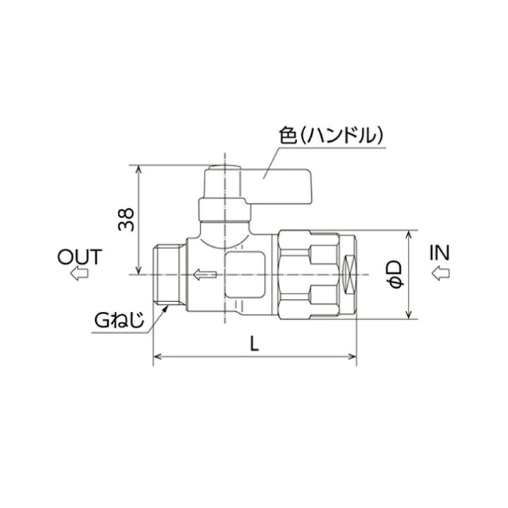 楽天市場】オンダ製作所 WB27-1313MC-S-1 流量調整ボールバルブ G1/2 