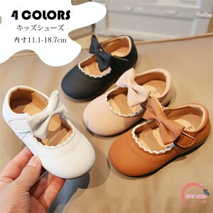 フォーマル靴 子ども靴 可愛い 女の子 ベビー キッズ 靴 おしゃれ 蝶結び マジックテープ キッズシューズ プリンセス キッズ お姫様靴 姫系 結婚式 入学式 ピアノ発表会 履きやすい 内寸11.1-1