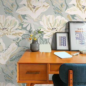 アンティーク ヨーロピアン風 壁紙シール インテリア 素敵 花柄 リメイクシート 44cm*2m モダン おしゃれ 北欧風 デザイン02 植物柄 可愛い 透けない のり付き 貼りやすい リフォーム