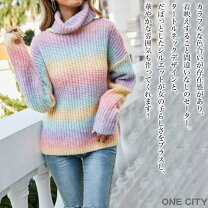 楽天市場】カラフル（ニット・セーター｜トップス）：レディース 