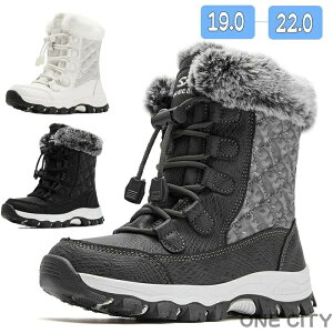 スノーブーツ キッズ 女の子 スノー シューズ 冬用 暖かい 防寒 防水 長靴 雪靴 ウィンターシューズ アウトドア ブーツ 滑り止め おしゃれ 滑らない 裏起毛 裏ボア 通学 誕生日 クリスマス プ